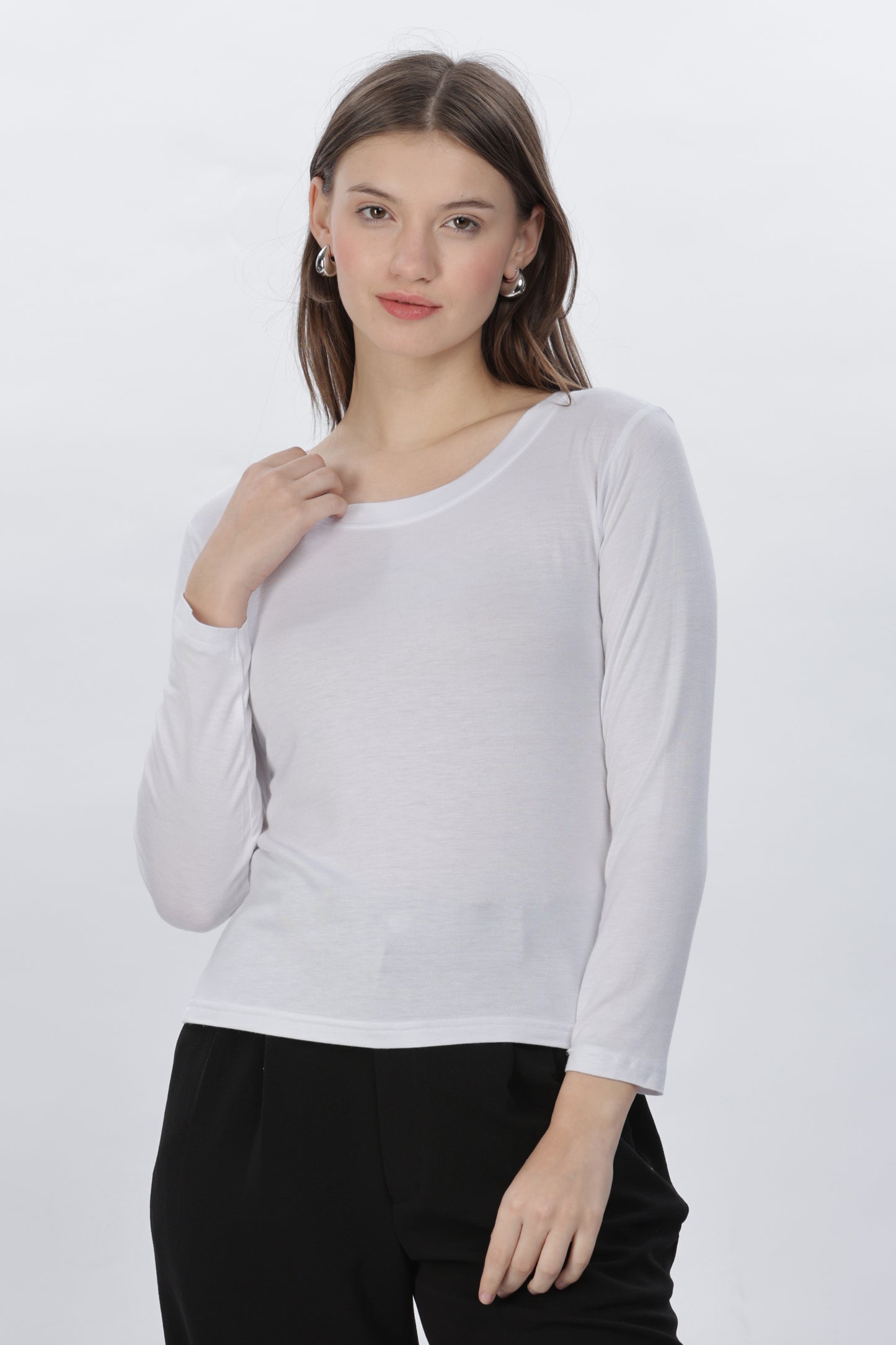 Ladies Full Sleeve Inner T Shirt - Viscose Lycra inner