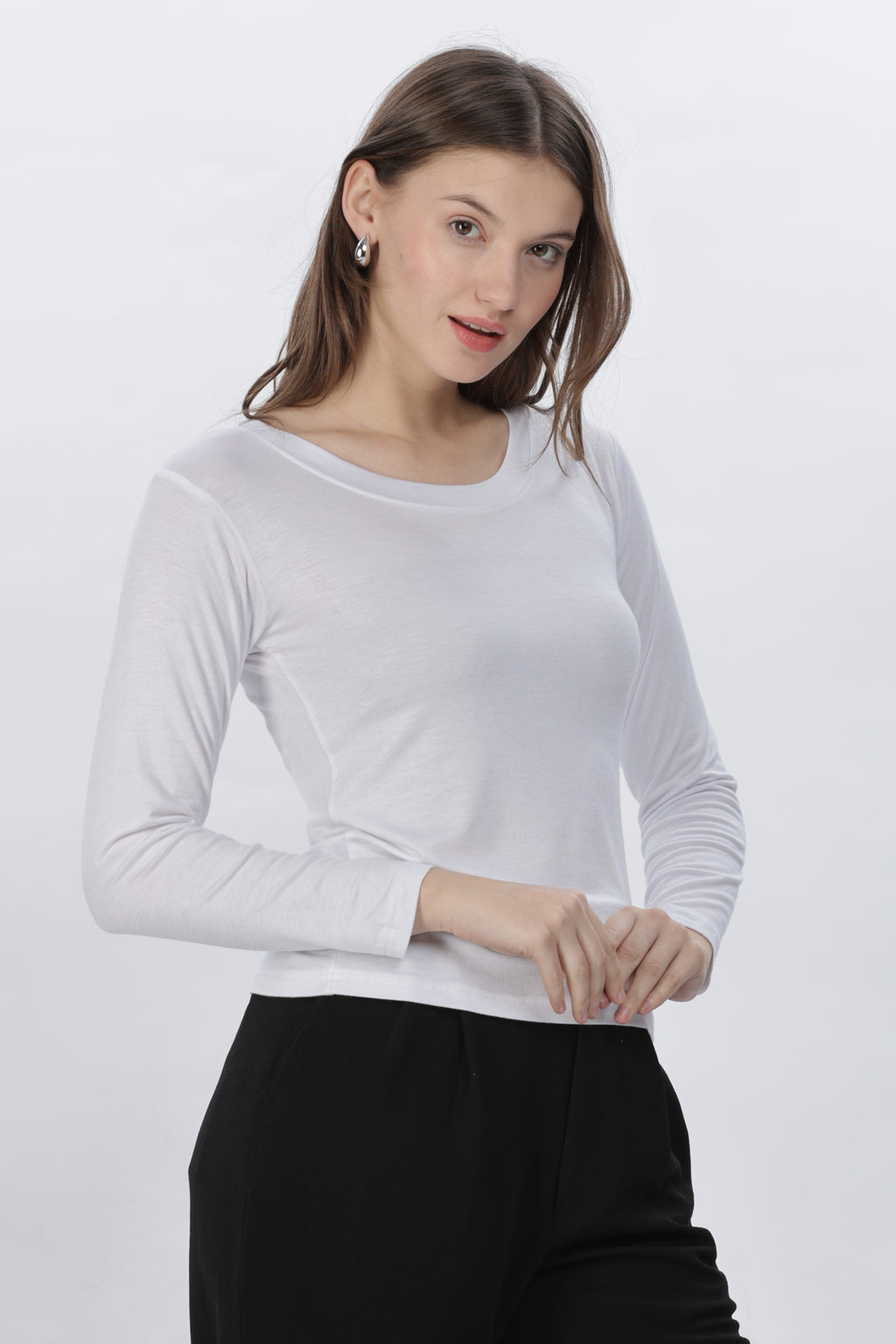 Ladies Full Sleeve Inner T Shirt - Viscose Lycra inner