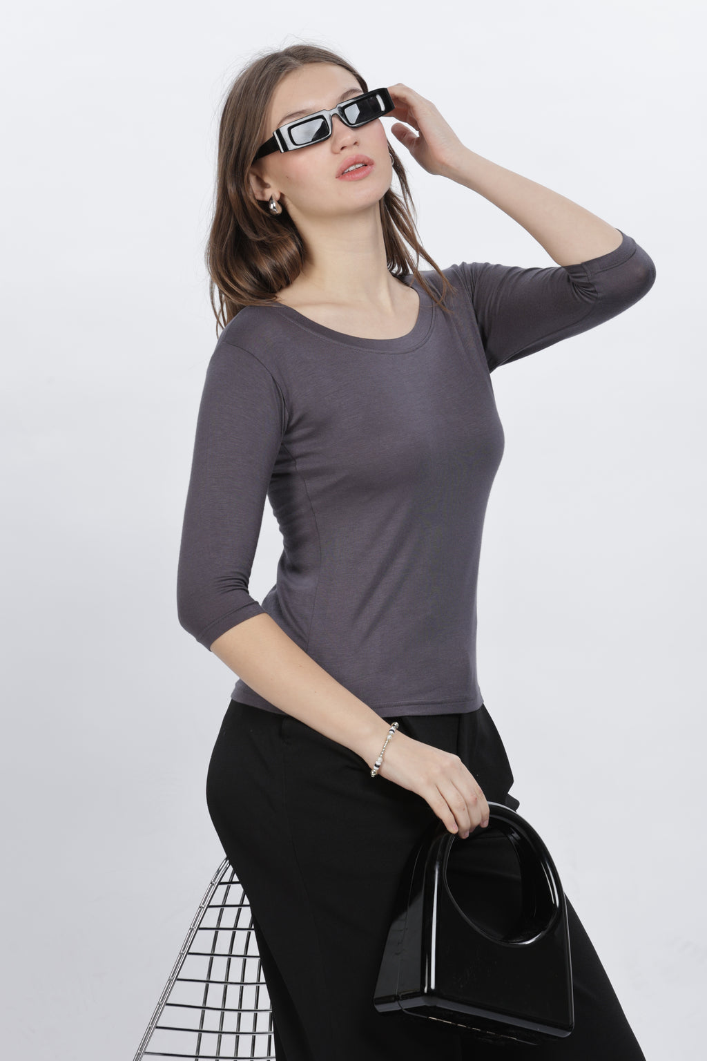 Viscose Lycra Inner T-Shirt for Ladies | High-Stretch Comfort Layer
