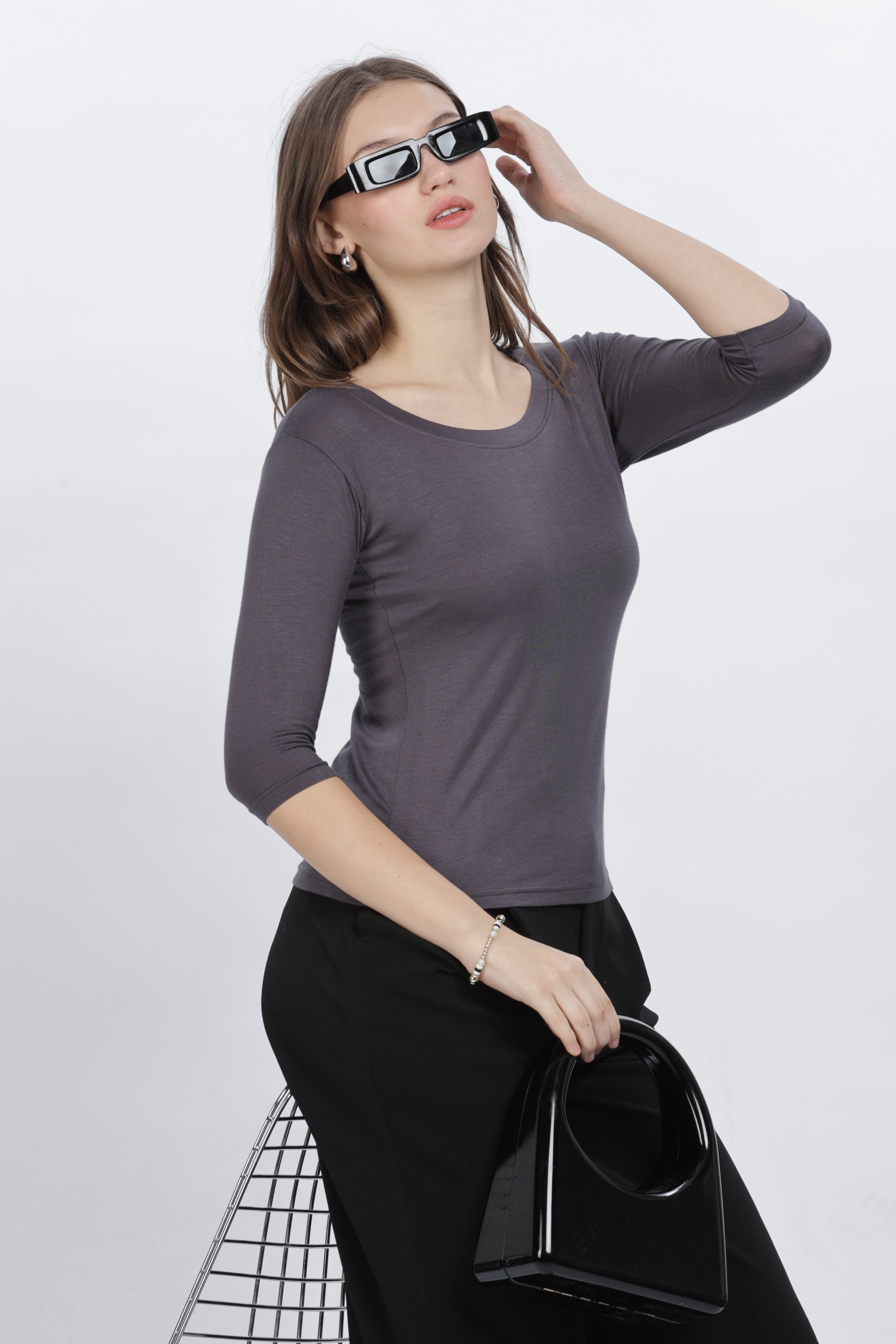 Viscose Lycra Inner T-Shirt for Ladies | High-Stretch Comfort Layer
