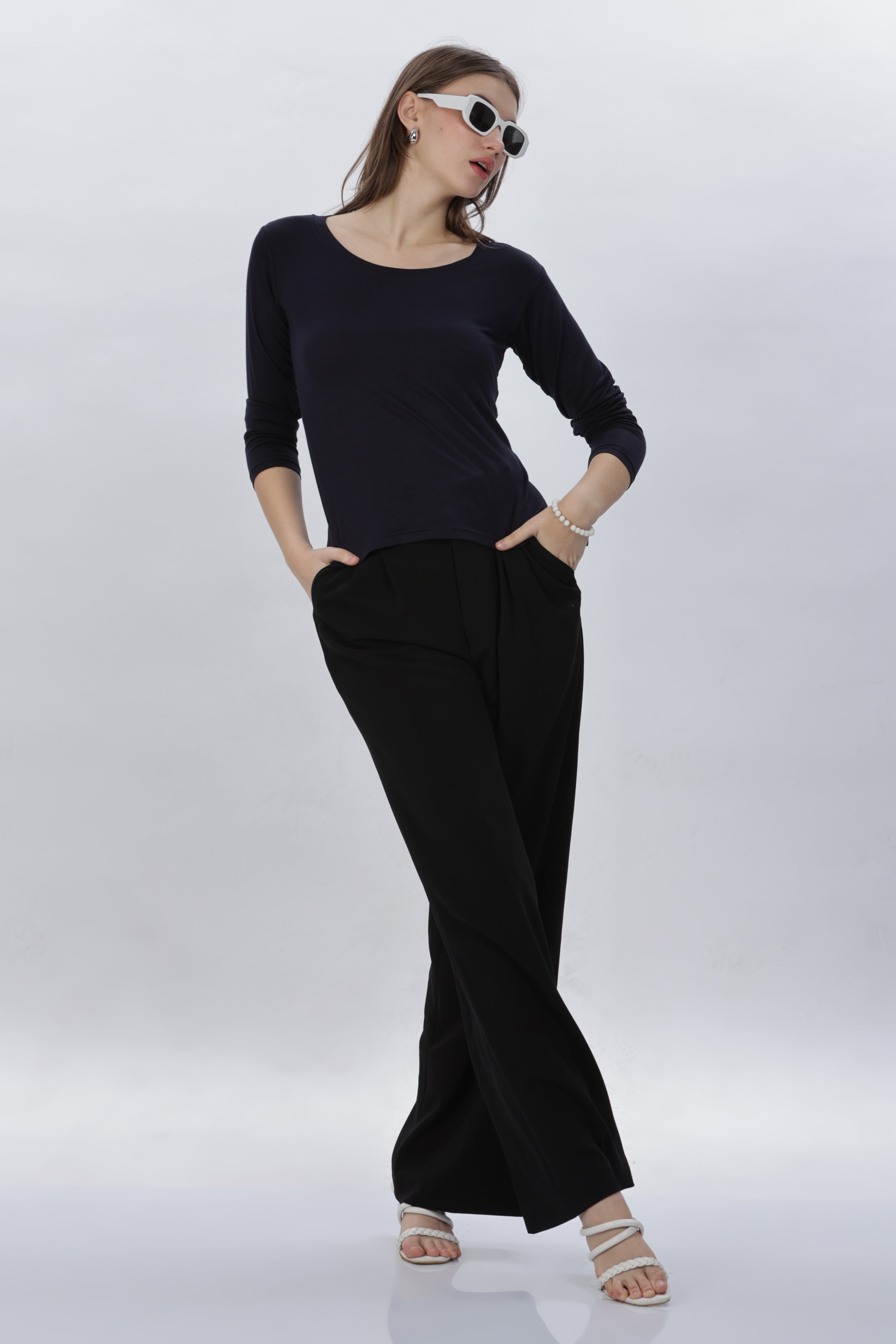 Premium Viscose Lycra inner T-shirt | High-Stretch 4-Way Elasticity
