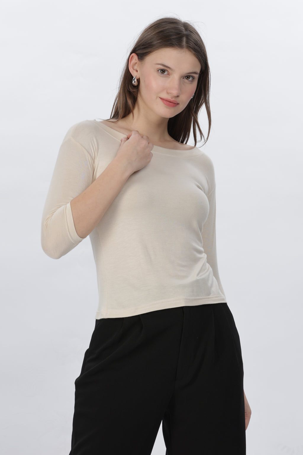 Premium Viscose Lycra inner T-shirt | High-Stretch 4-Way Elasticity