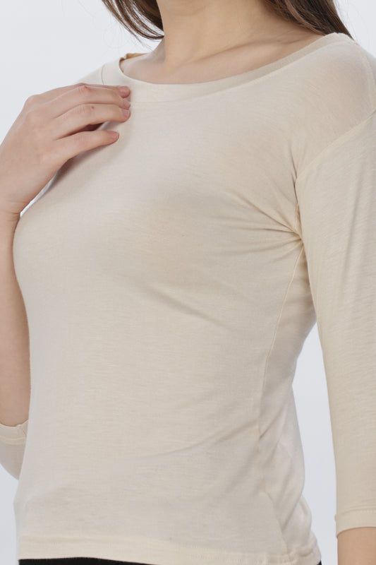 Premium Viscose Lycra inner T-shirt | High-Stretch 4-Way Elasticity