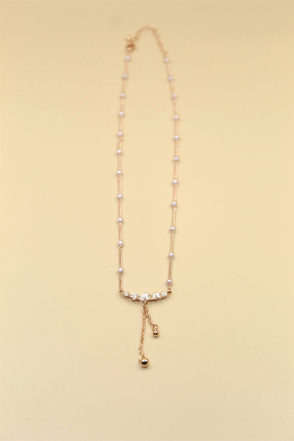 Anti-Tarnish Gold-Plated Pearl Drop Necklace