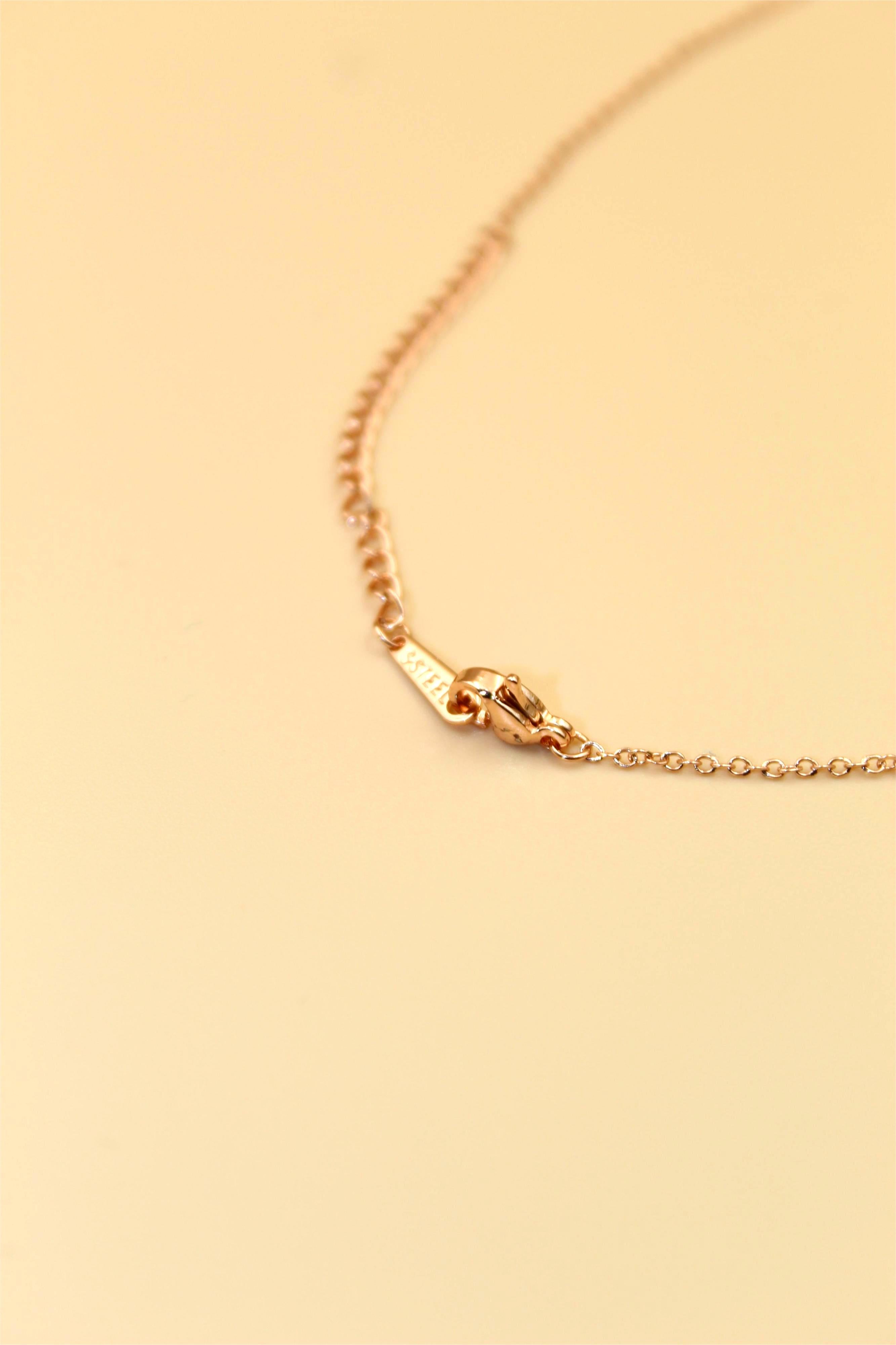 Anti-Tarnish Interlocking Ring Pendant Necklace