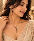 Aurora Cascade Multicolor Statement Necklace for Women