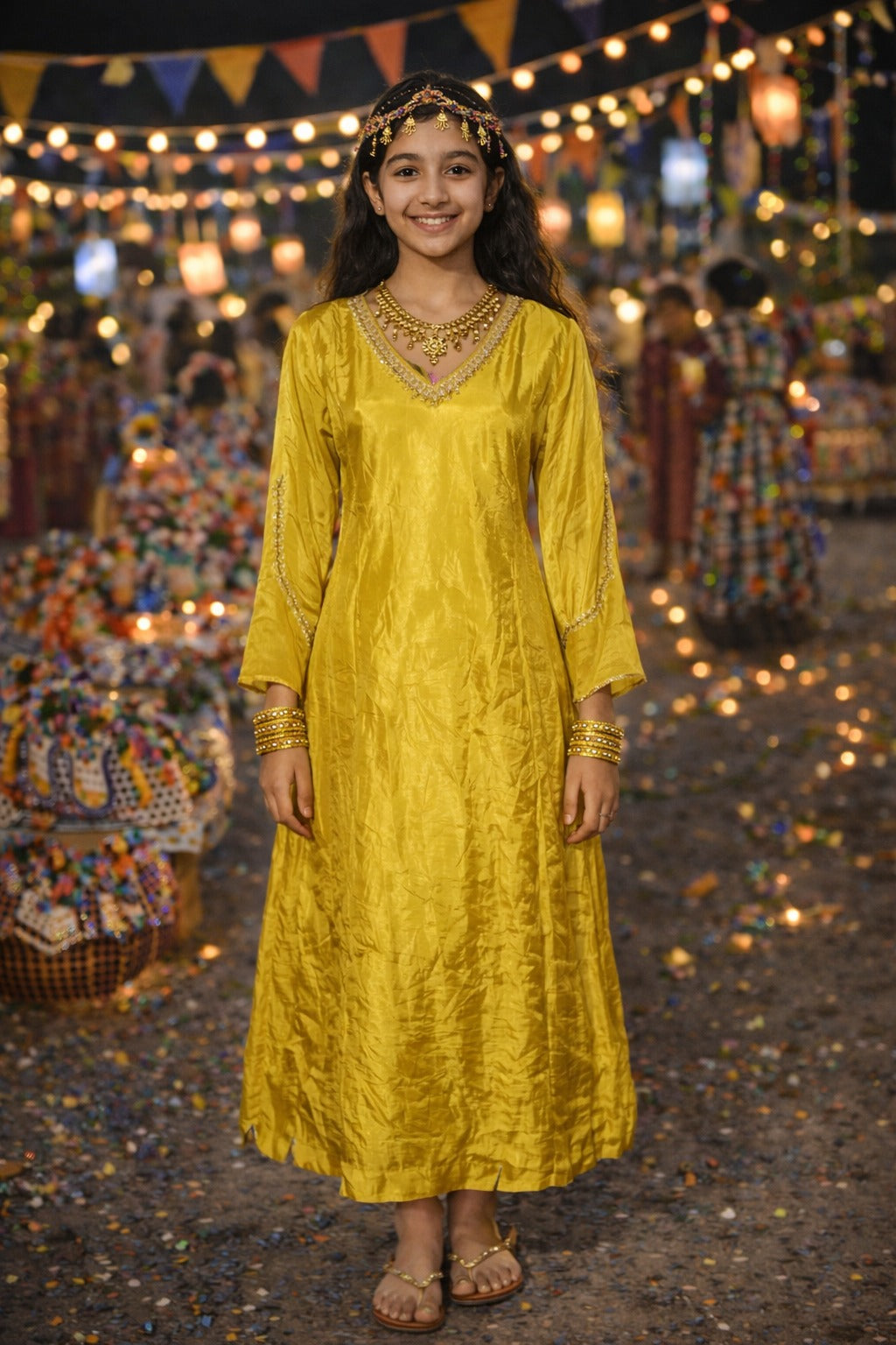 Garangao Night Girls Festive Dress – Elegant Traditional Wear