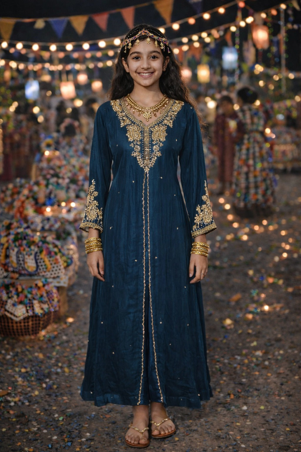 Garangao Night Girls Festive Dress – Elegant Traditional Wear