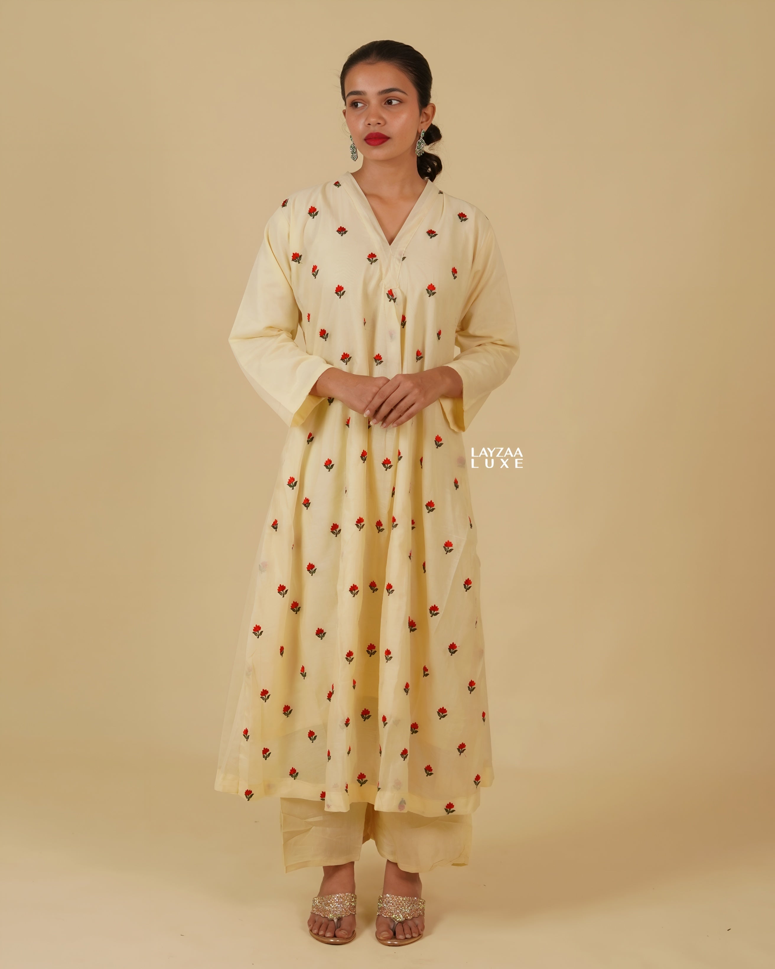 The Ultimate Silk Blend Tunic with Thread-Worked Embroidery