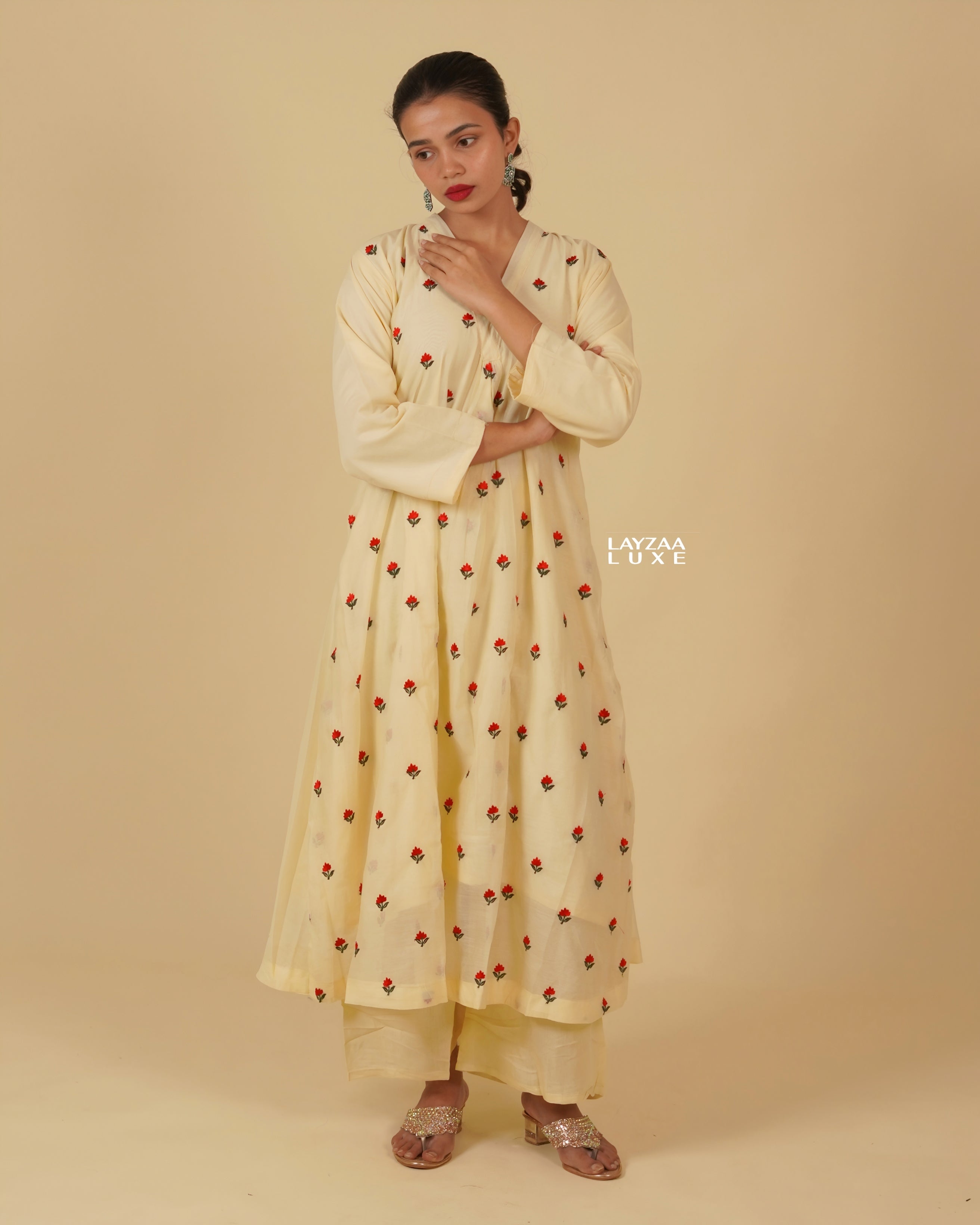 The Ultimate Silk Blend Tunic with Thread-Worked Embroidery