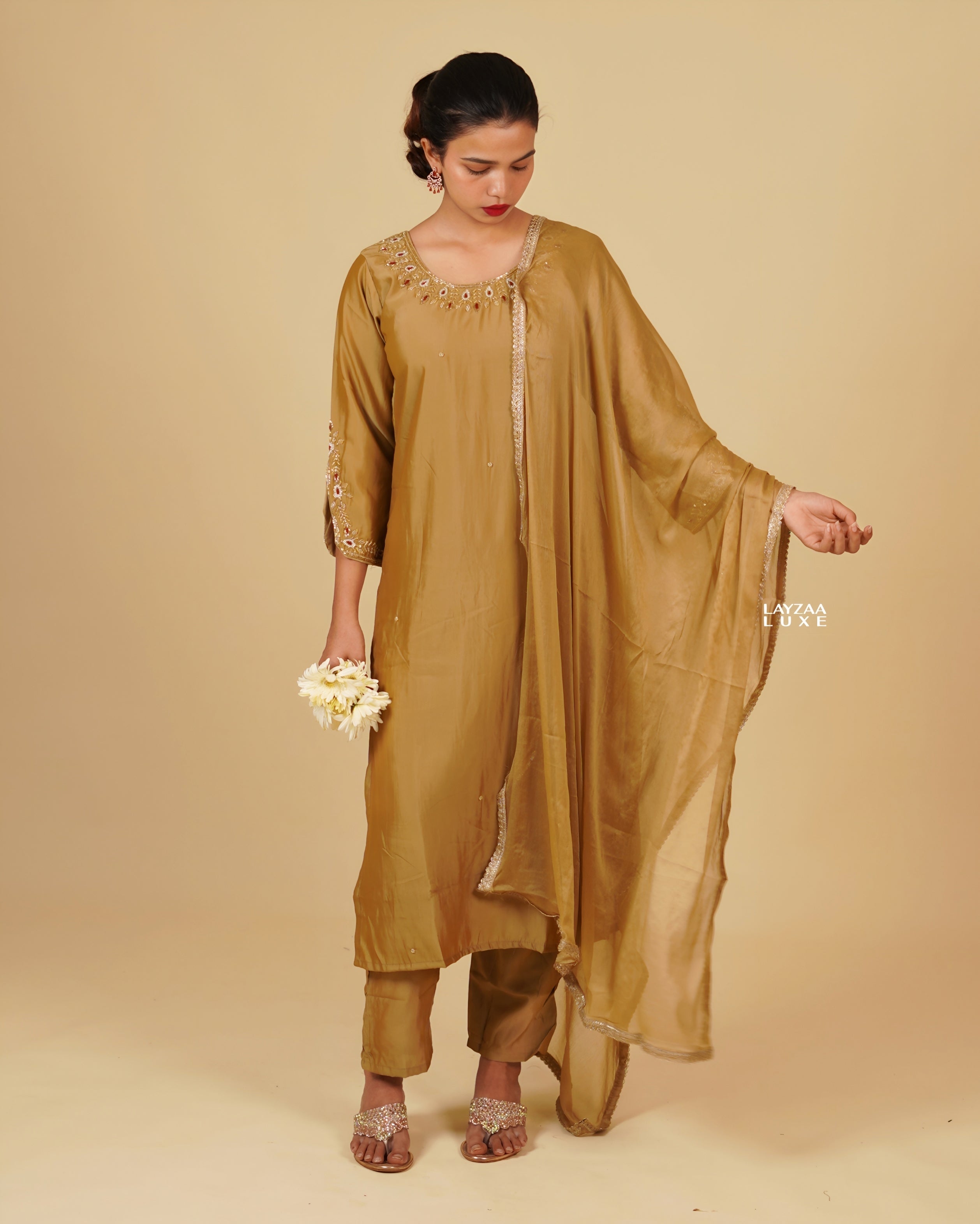 STYLISH TUNIC WITH EMBROIDERY