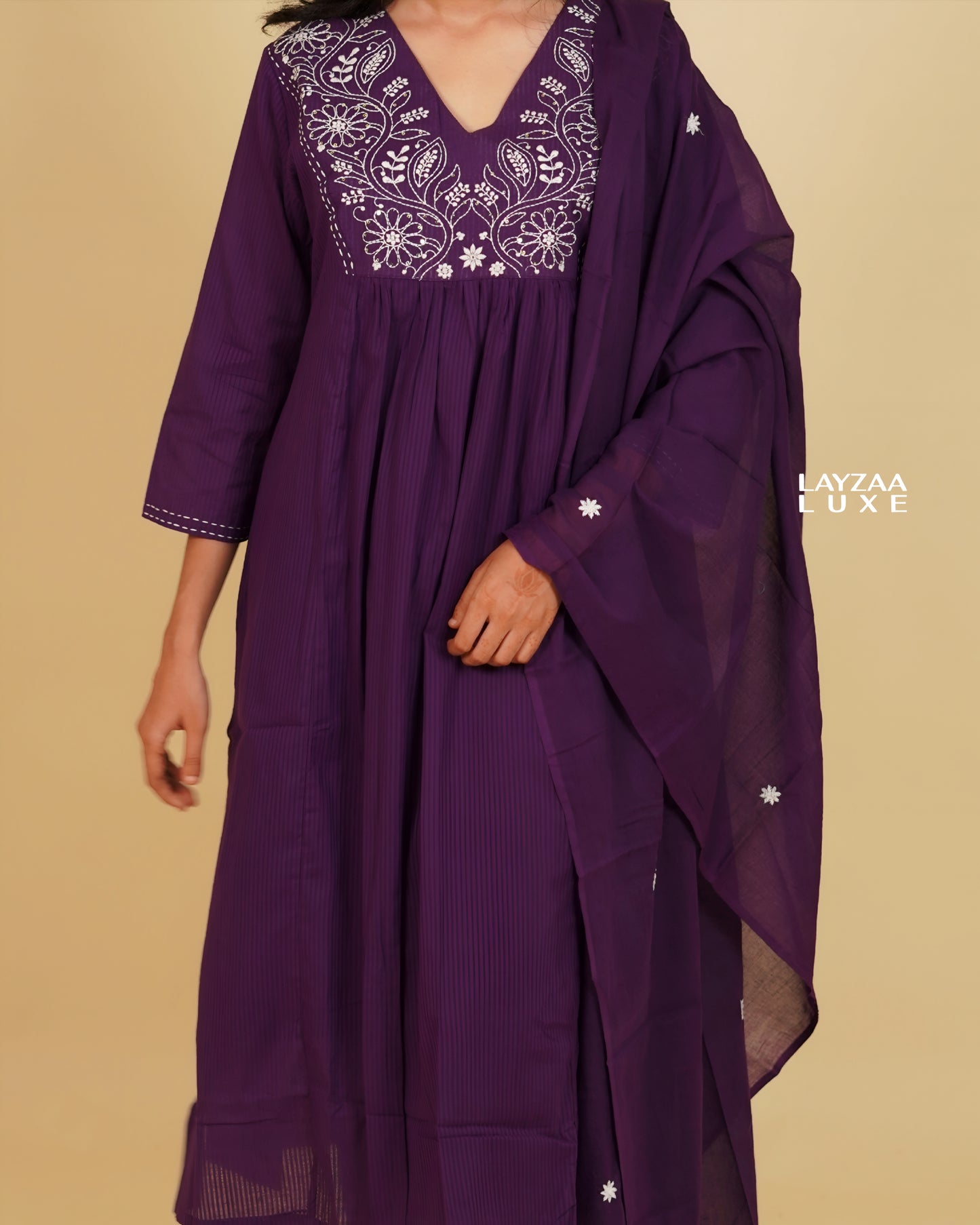 Premium Cotton Ethnic Wear- Violet