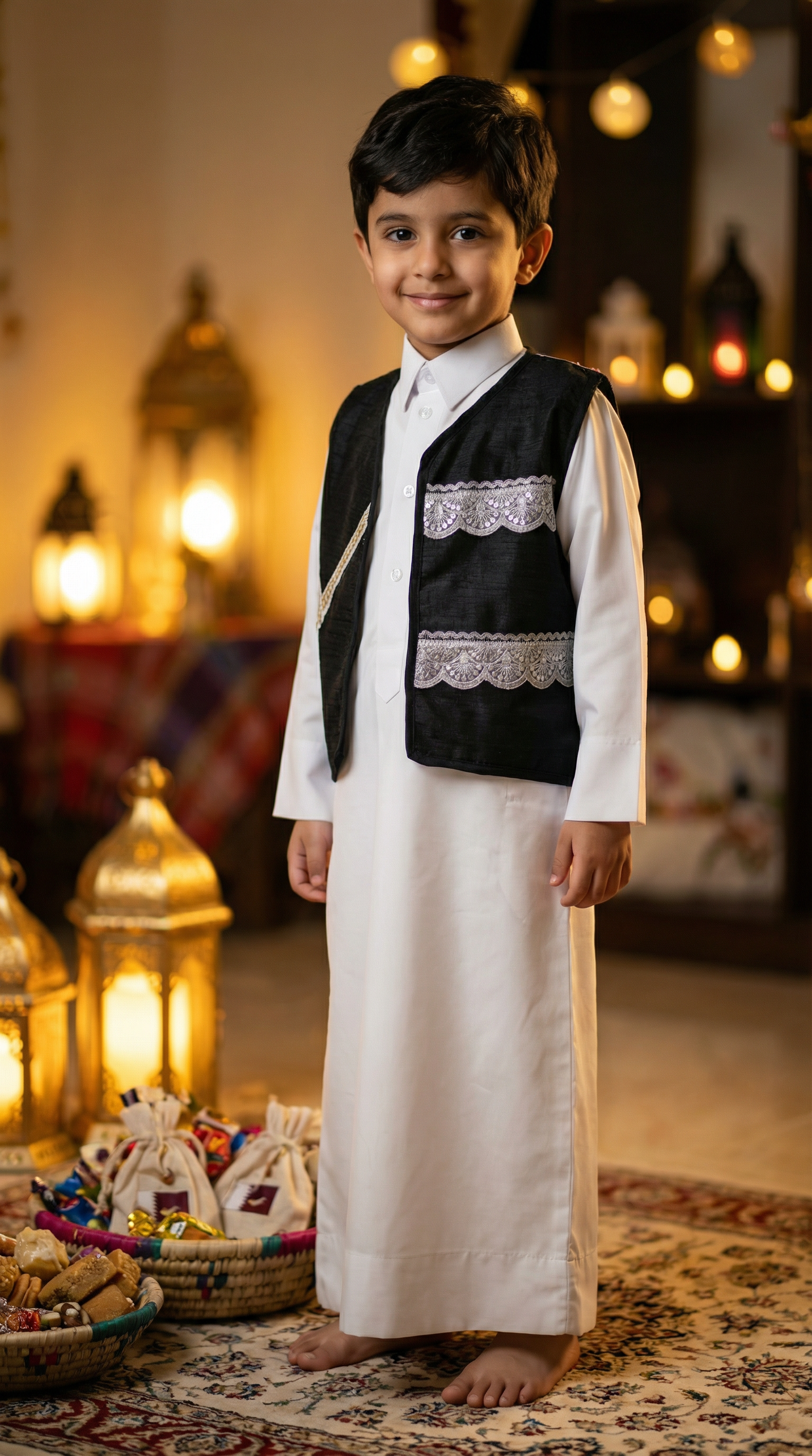 Garangao Festival Boys Outfit – Embroidered Vest