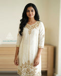 Elegant White Embroidered Kurta Set for Women – Premium Ethnic Wear