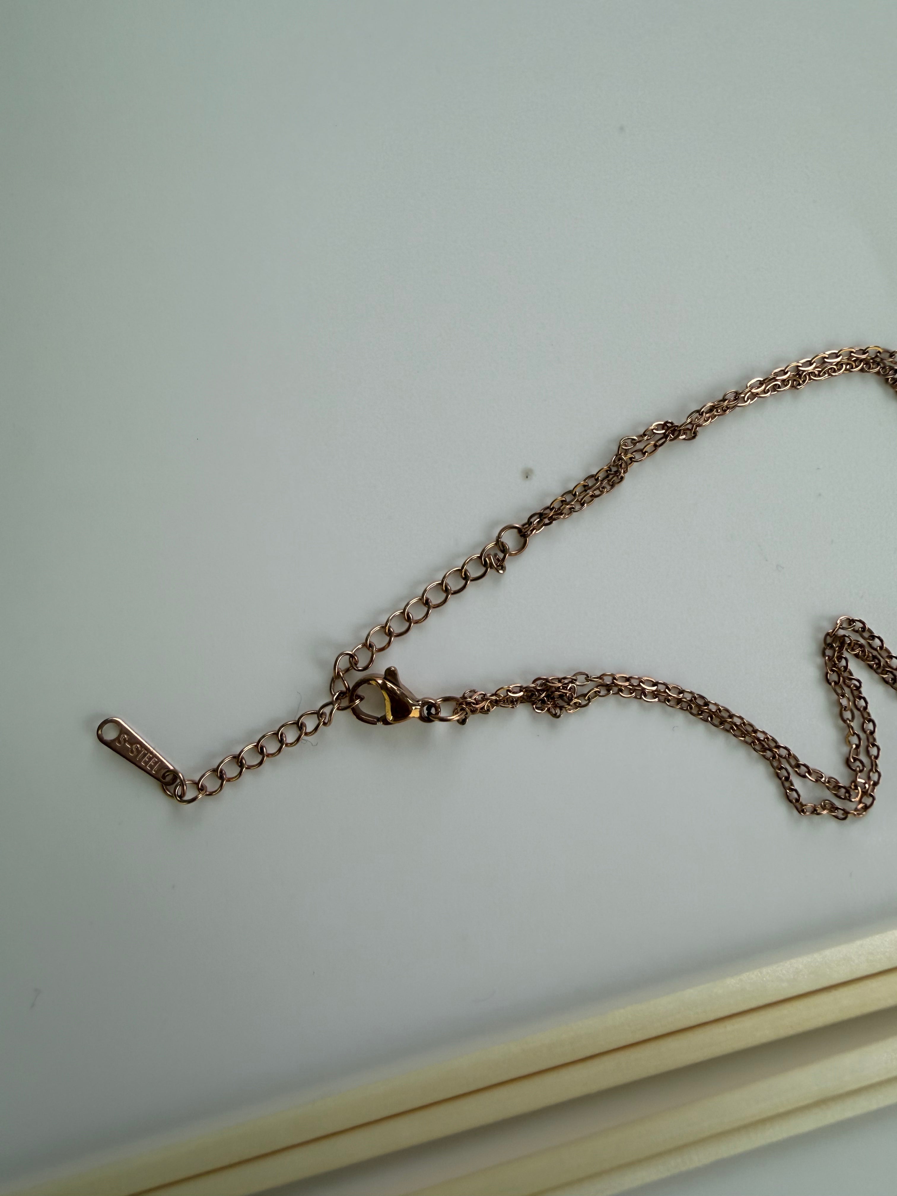 Anti-Tarnish Heart Charm Necklace