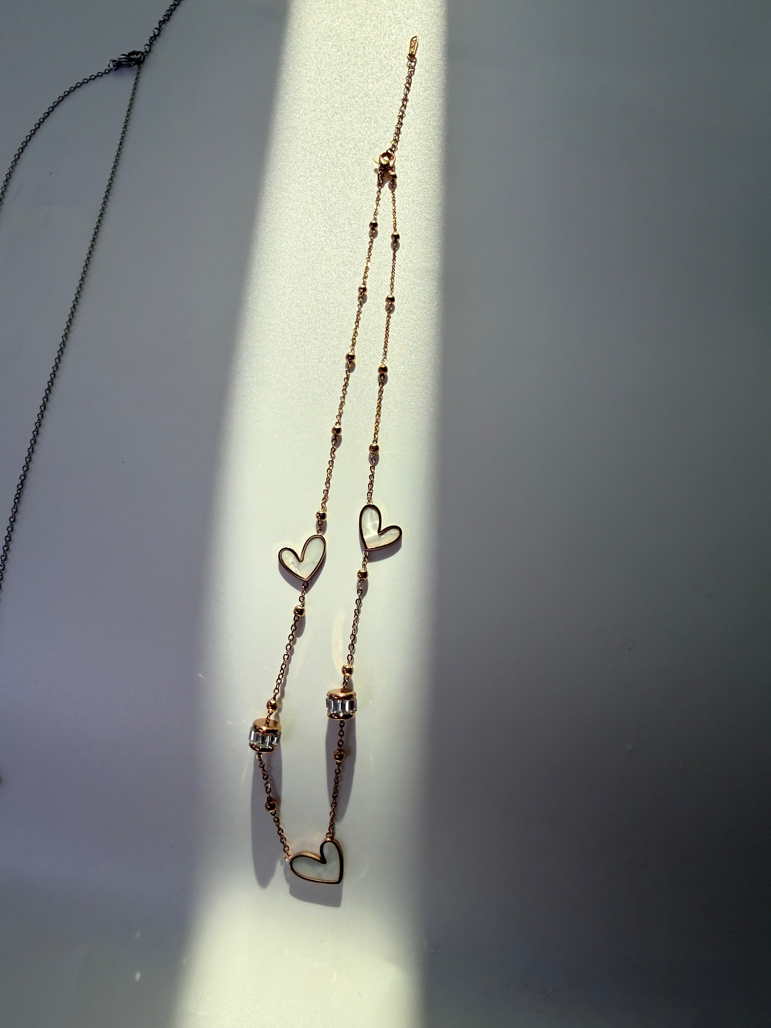 Anti-Tarnish Heart Charm necklace