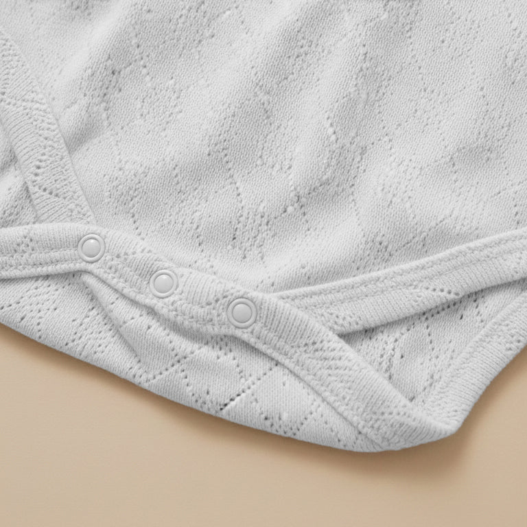 White Natural Cotton Sleeveless Baby Bodysuit | Tank Top Style | Essential Base Layer